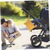 Portable Yellow Cotton Stroller Organizer Diaper Bag view 4