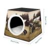 Space Capsule Pet House, Oxford Fabric, 35.1 x 35.1 x 30 cm view 2
