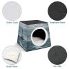 Space Capsule Oxford Fabric Pet House for Cats, Dogs and Small Pets, 35.1 x 35.1 x 30 cm view 4
