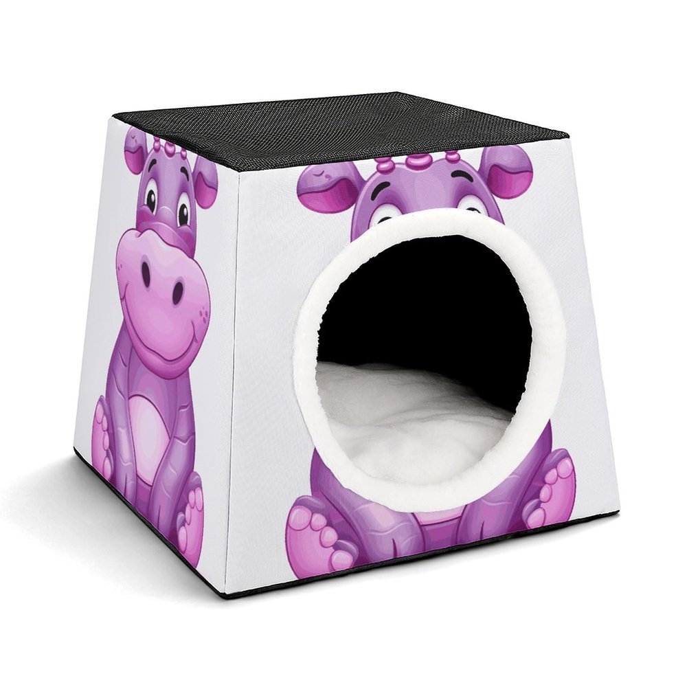 Space Capsule Pet House, Oxford Fabric, for Cats, Dogs, Guinea Pigs and Small Pets, Home and Travel, 35.1 x 35.1 x 30 cm