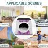Space Capsule Pet House, Oxford Fabric, for Cats, Dogs, Guinea Pigs and Small Pets, Home and Travel, 35.1 x 35.1 x 30 cm view 3