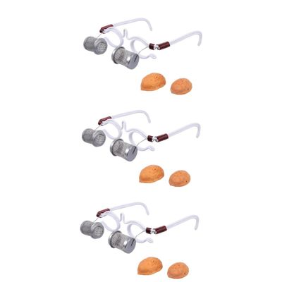 IWOWHERO 3-Piece Portable Walnut Eye Massager with Moxibustion, Ergonomic Design, Lightweight and Durable for Relaxing Wellness at Home