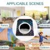 Space Capsule Oxford Fabric Pet House for Cats, Dogs, Guinea Pigs & Small Pets, 35.1 x 35.1 x 30 cm view 3
