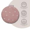HOBEA-Germany Cherry Pit Heating Pad, Hearts, Dusty Rose view 2