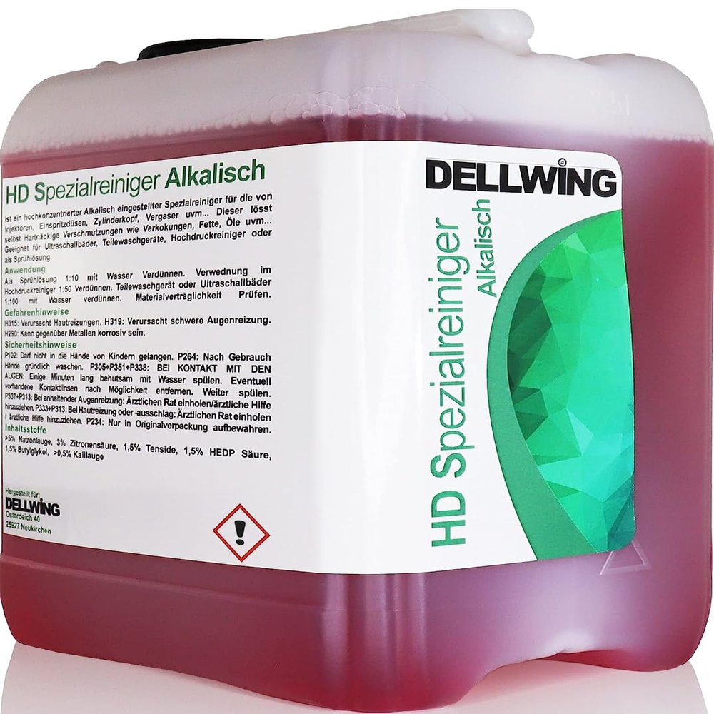 DELLWING HD Special Cleaner - Concentrated Alkaline Cleaner for Automotive Parts - 2.5L