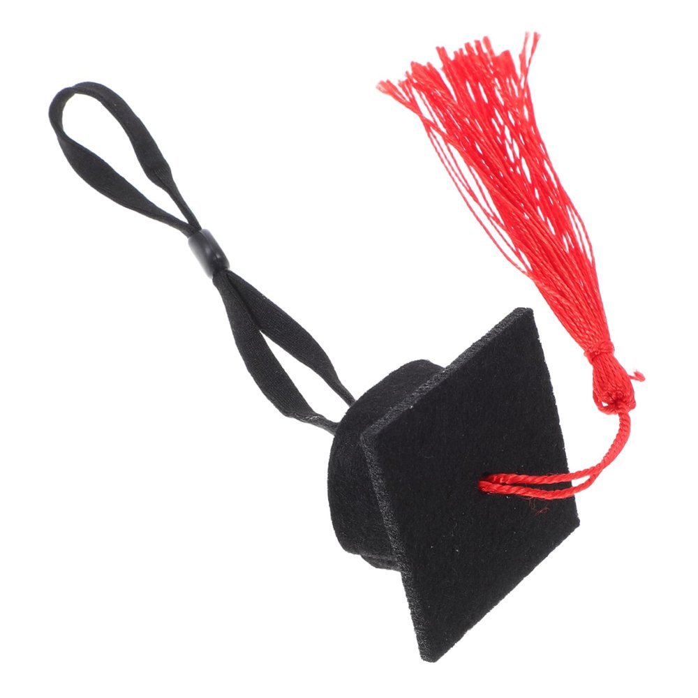 BESPORTBLE Hamster Graduation Cap with Colorful Tassel