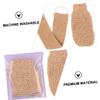 HAPINARY 4-Piece Ramie Jute Exfoliating Gloves for Body and Shower view 3