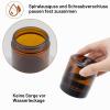 TOKSEO 4-Pack 120 mL Amber Glass Cosmetic Jars with Lids view 3
