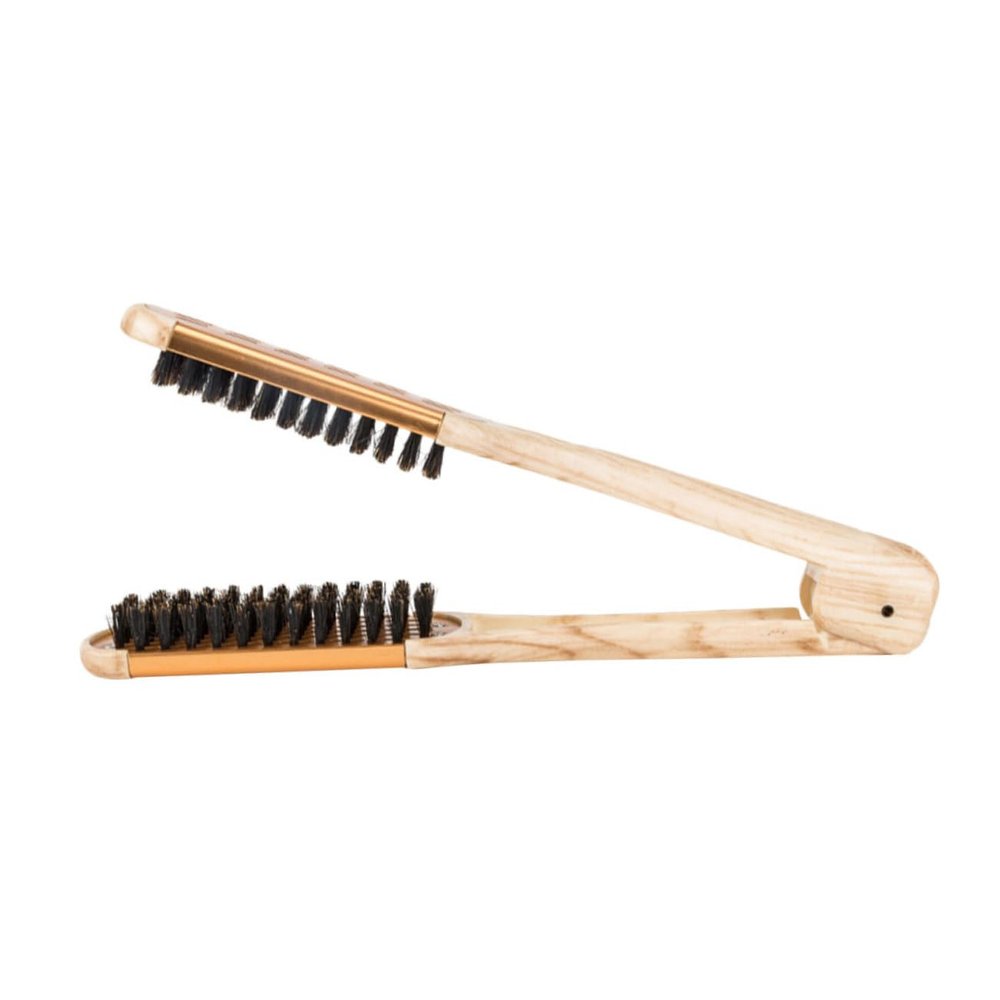 Manual Hair Straightening Comb for Women, Double-Sided ABS