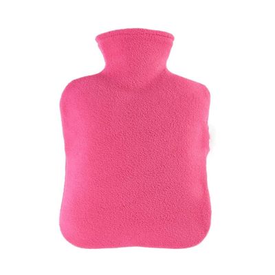 FENGJISUN Hot Water Bottle with Cover, Pink, 33 x 19 cm