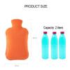 FENGJISUN Hot Water Bottle with Cover, Pink, 33 x 19 cm view 2