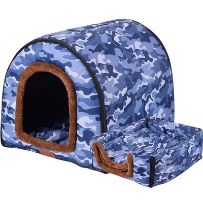 XAGMODSHN Indoor Cat Bed for Small Dogs, Warm Pet Tent with Thick Cushion