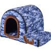 XAGMODSHN Indoor Cat Bed for Small Dogs, Warm Pet Tent with Thick Cushion view 1