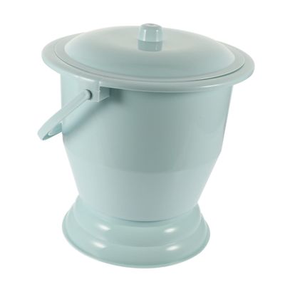Girls’ Plastic Bedpan with Lid for Home and Bedside Care