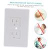 Artibetter 8-Piece Childproof Outlet Covers, White Automatic Safety Caps for Wall Outlets view 3