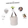 Cotton Rope Wall Basket with Handle for Home view 3