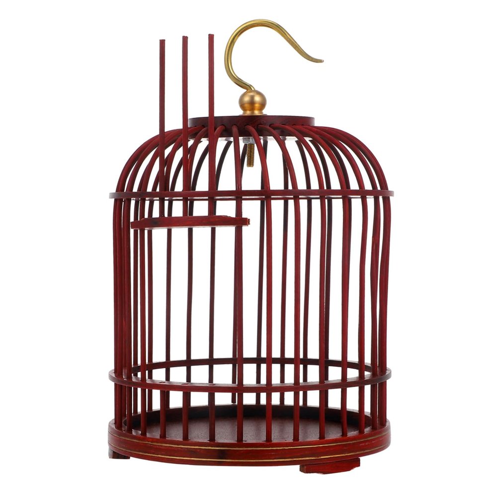 Hanging Birdcage, Decorative Cage with Lock for Christmas Events