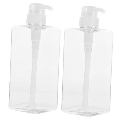 TOVINANNA 2-Pack 650 mL Refillable PETG Pump Bottles for Shampoo and Shower Gel