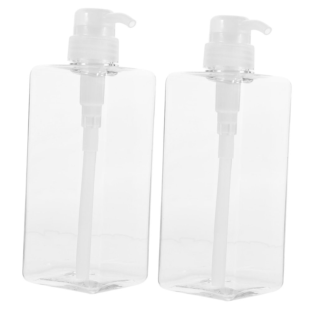 TOVINANNA 2-Pack 650 mL Refillable PETG Pump Bottles for Shampoo and Shower Gel