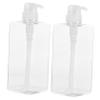 TOVINANNA 2-Pack 650 mL Refillable PETG Pump Bottles for Shampoo and Shower Gel view 1