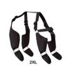 Ailan Windproof Winter Dog Shoes with Suspenders, Black, XXL view 3