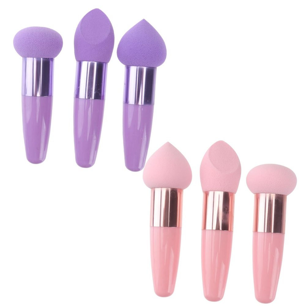 TOVINANNA 3-Piece Makeup Sponge Sticks with Latex