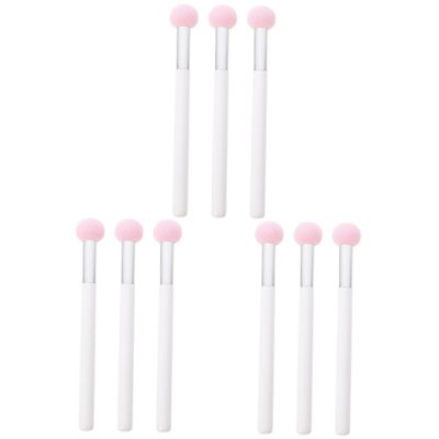 HAPINARY 9-Piece Portable Concealer Brushes with Sponge Heads