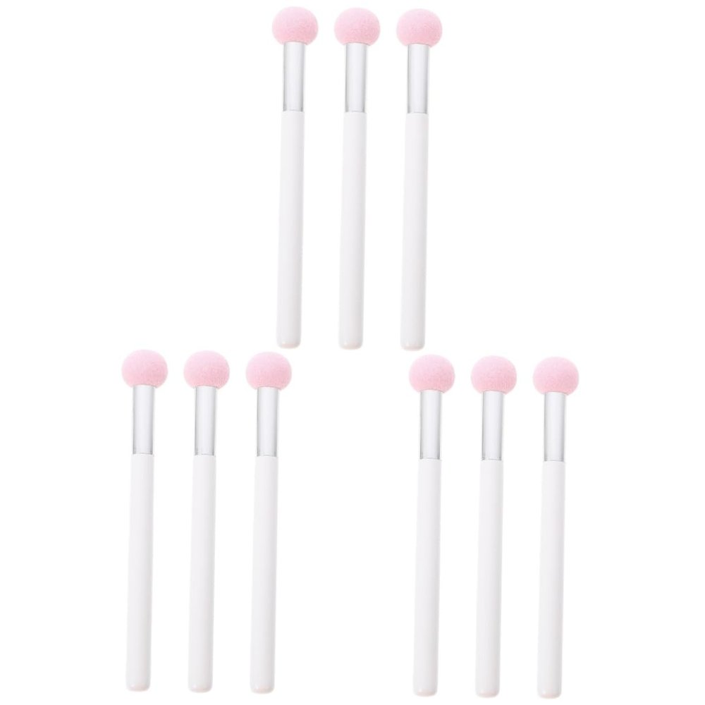 HAPINARY 9-Piece Portable Concealer Brushes with Sponge Heads