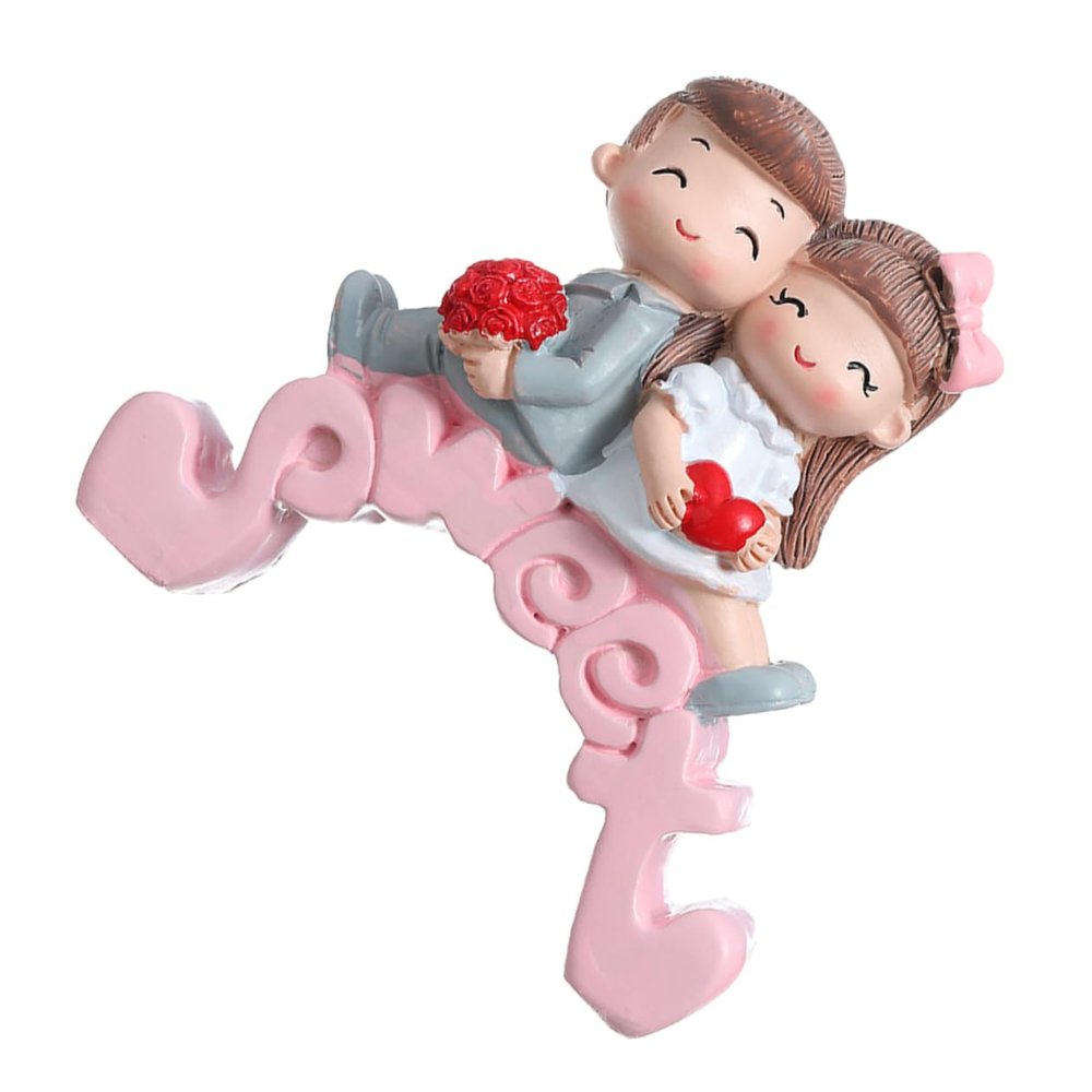 MAGICLULU Decorative Resin Cake Topper for Wedding Cakes