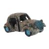 BESPORTBLE Creative Resin Car Wreck Aquarium Ornament view 1