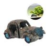 BESPORTBLE Creative Resin Car Wreck Aquarium Ornament view 4