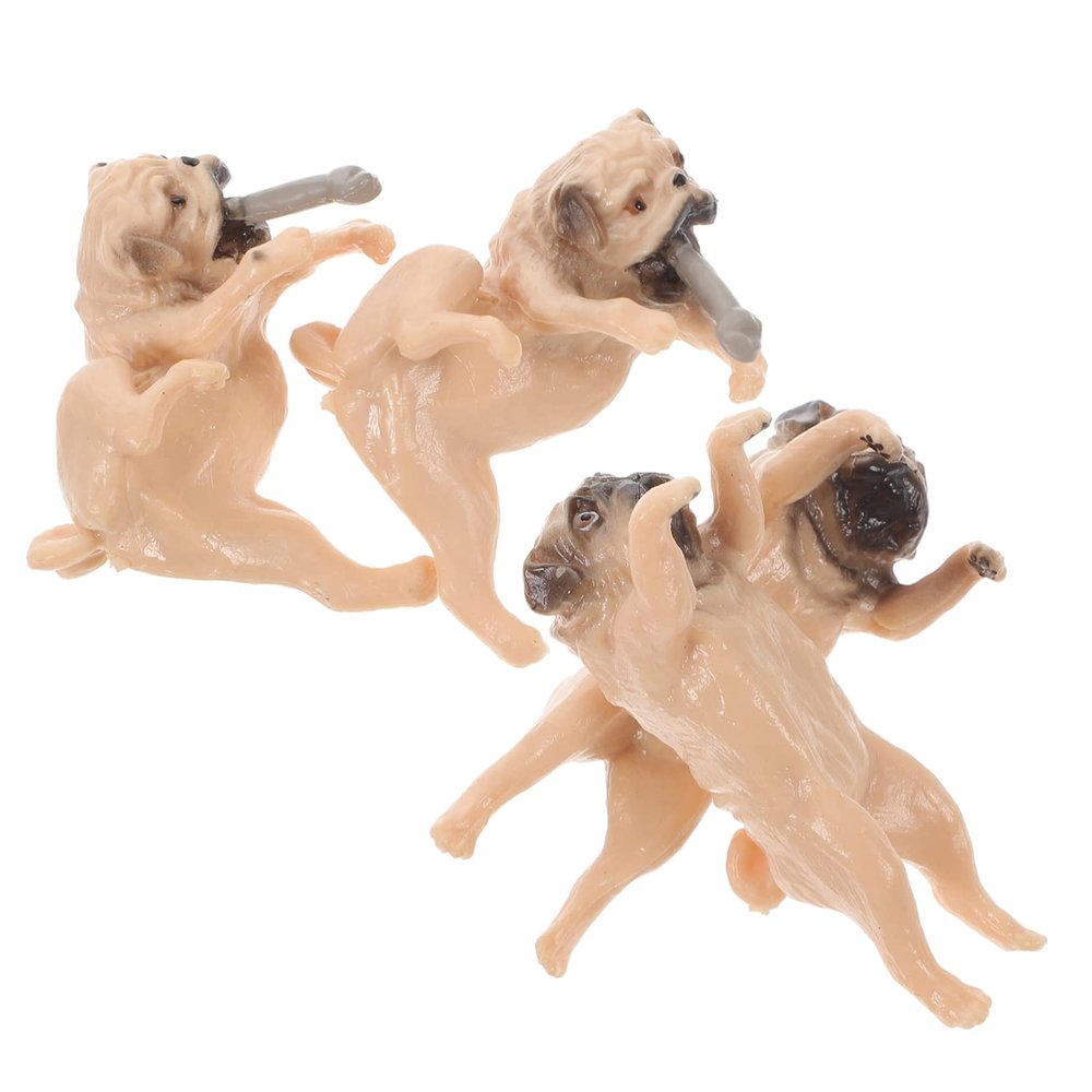 Alipis Resin Dog Figurines Set of 4 for Fish Tank