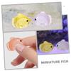 Sosoport 40pcs Miniature Fish Resin Decoration view 2