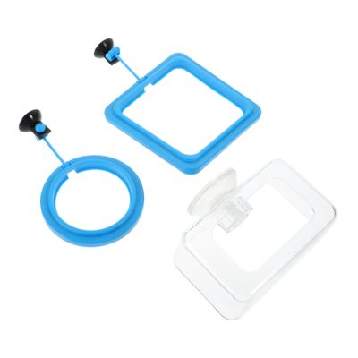 BESPORTBLE 3-Piece Aquarium Feeding Ring with Suction Cup