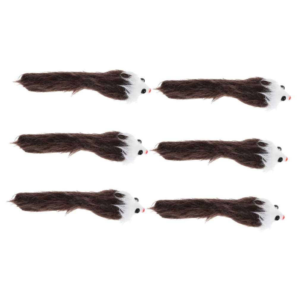 BESPORTBLE Unique Mouse Toy - 6 Pack Plush Mice with Squeaker