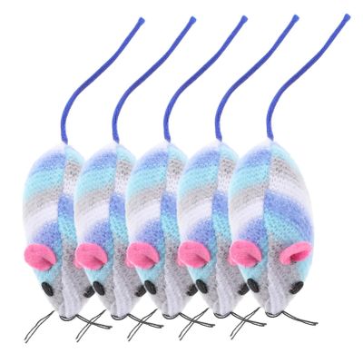 BESPORTBLE Soft Plush Mouse Cat Toy - 5 Pack
