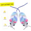 BESPORTBLE Soft Plush Mouse Cat Toy - 5 Pack view 3