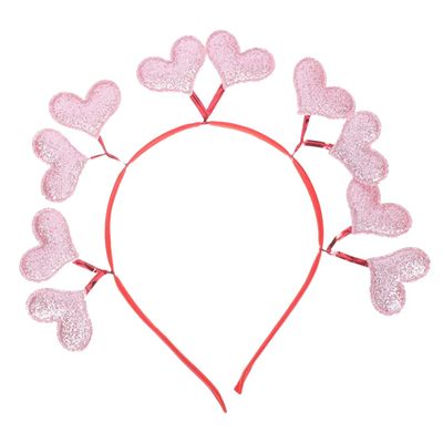 BESTYASH Valentine's Day Heart Headband with Heart Decorations