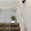 Non-Slip Wall-Mounted Handrail for Seniors and Children, Clear Acrylic Rail with Gold Brackets, 4 m view 2