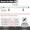 Non-Slip Wall-Mounted Handrail for Seniors and Children, Clear Acrylic Rail with Gold Brackets, 4 m view 4