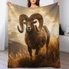 Thick Goat Blanket, Soft Flannel Fleece Sofa Throw, 140 x 180 cm view 1