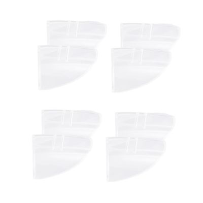 jojofuny 4 Pairs TPU Side Shields for Glasses, Lightweight Eye Protection with Flexible Single-Hole Design for Work and Everyday Use