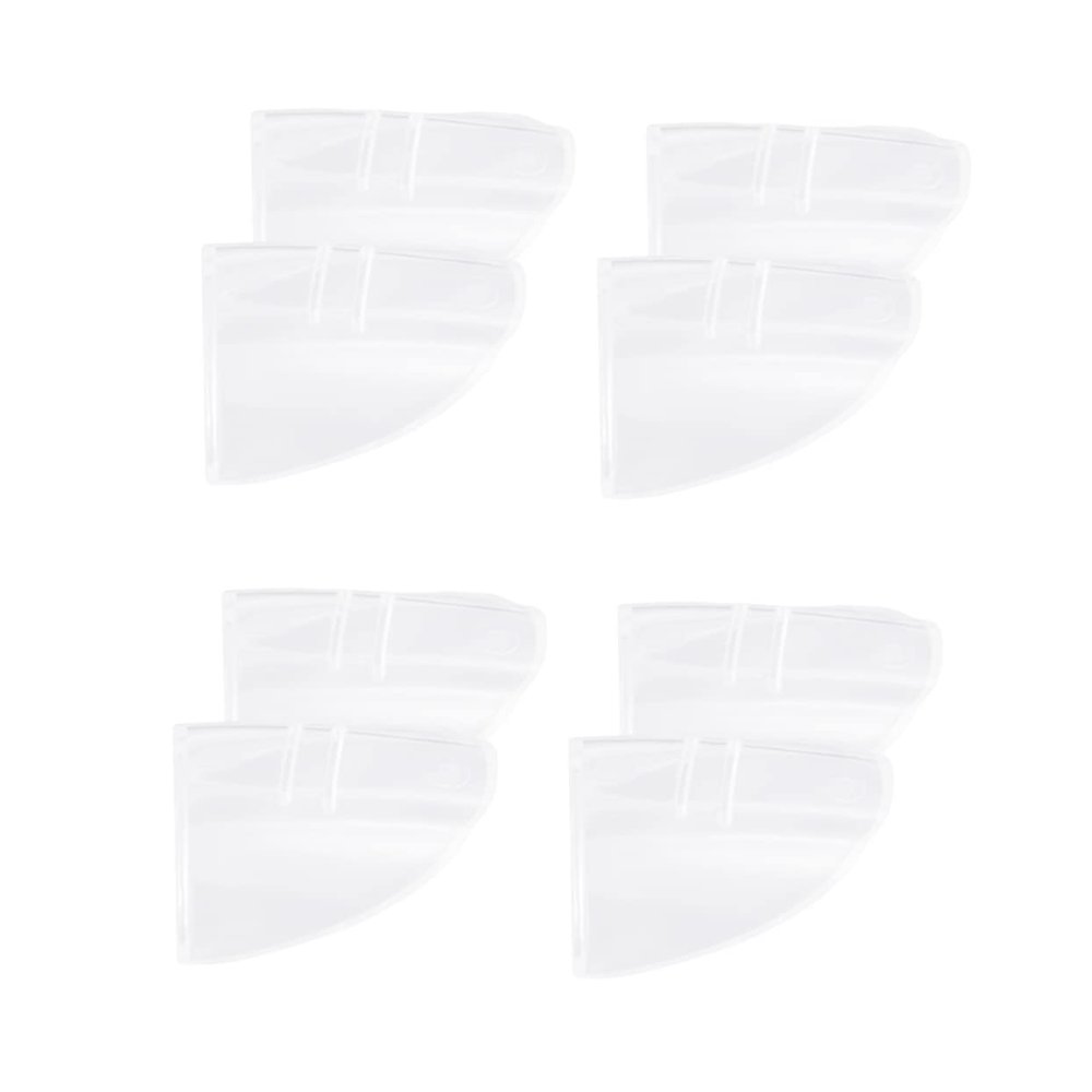 jojofuny 4 Pairs TPU Side Shields for Glasses, Lightweight Eye Protection with Flexible Single-Hole Design for Work and Everyday Use