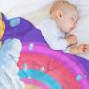 Wonderland Pattern Warm Flannel Throw Blanket, 100 x 130 cm view 4