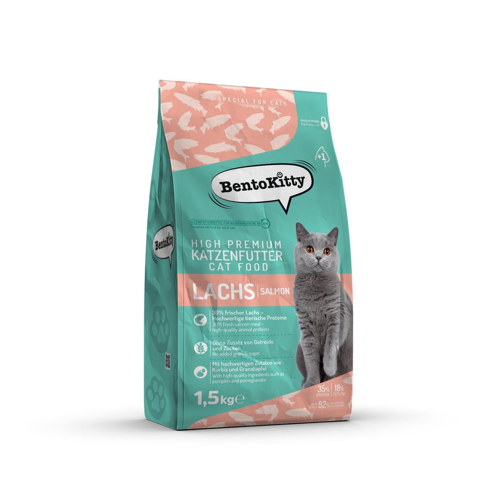 BentoKitty Salmon 1.5 kg Grain-Free High Premium Cat Dry Food