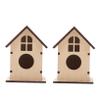 BESPORTBLE 2-Pack Unfinished Birdhouses view 1