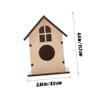 BESPORTBLE 2-Pack Unfinished Birdhouses view 2