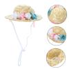 BESPORTBLE Pet Outdoor Hat with Woven Design and Bowknot view 2
