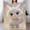 Flannel Cat Couch Blanket, Warm Super-Soft All-Season Blanket, 180 x 200 cm view 1
