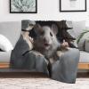 Mouse Flannel Fleece Throw Blanket, Super-Soft Warm Microfiber, 180 x 200 cm view 2